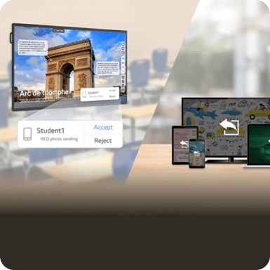 An example display of multiple devices connected to the Createboard in secure mode